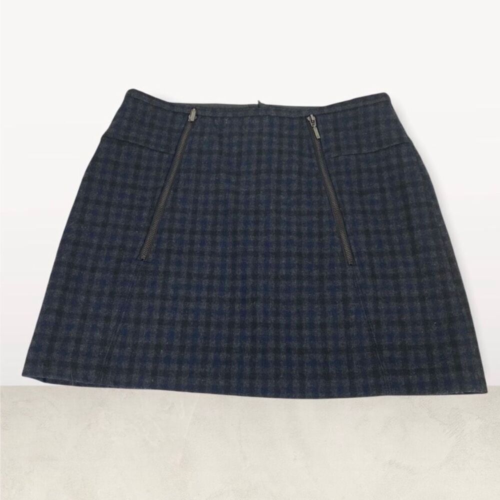 Kenar Wool Blend Plaid Skirt size 6